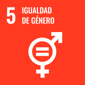 Emblema del Objetivo de Desarrollo Sostenible 5: Igualdad de género